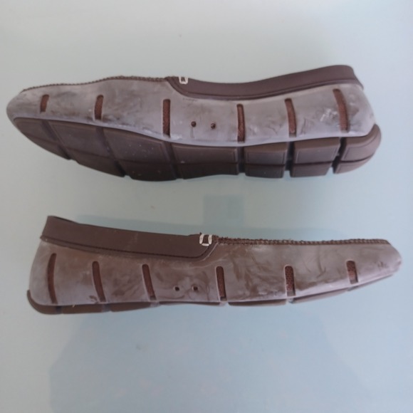 SWIMS Mens Penny Loafer Brown Rubber Mesh Water Resistant Shoes Size 10 - Picture 8 of 8